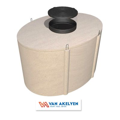 Regenput O-Beton RP 2600 - B125 - afmetingen 220x115x180 cm
