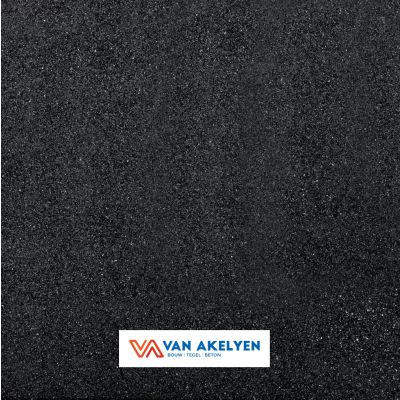 Rubbertegel 50x50x2,5 cm zwart art 181451