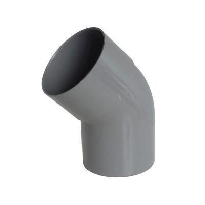 PVC RWA bocht grijs 45° - 80 x 80 