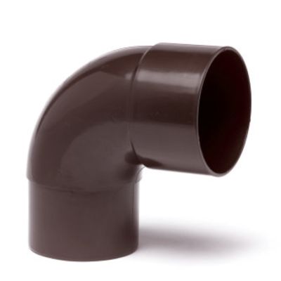 PVC RWA bocht bruin 87° - 80 x 80 
