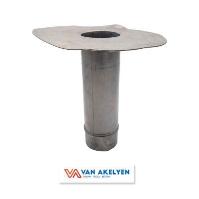 Lood - tapbuis - diameter 80 mm - buis 50 cm - plaat 25 x 25 cm