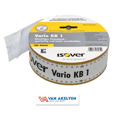 Isover Vario KB1 60 mm - rol 40 lm eenzijdige nadentape