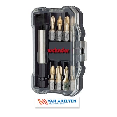 Prof Praxis - "HANDY-BOX" ZrN-Torsion - 9-delig:  PH/PZ + adapter