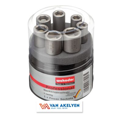 Prof Praxis - Magnetische doppen voor 6- kant inbus in set - 7 stuks