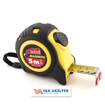 Prof Praxis - Rolmeter 5 m x 25 mm ABS Bi-compona nt - magnetisch