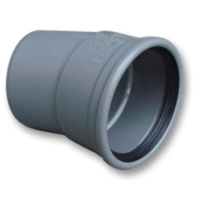 PVC - d 250 - bocht BENOR grijs - 15° m/s 