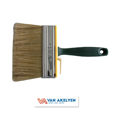 Prof Praxis - Latexborstel 30 x 120 mm, lang, wit  varkenshaar